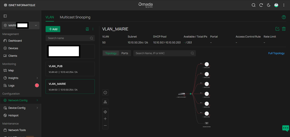 Configuration du SSID Wi-Fi